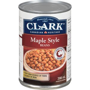 CLARK BEANS IN MAPLE SYRUP 398.000ML