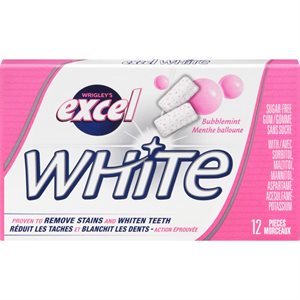 EXCEL, WHITE BUBBLEMINT OTC 12EA