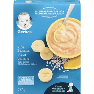 GERBER BL RICE BANANA, RICE BA 227G