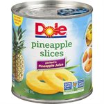 DOLE PINEAPPLE SLICES IN JUICE 398.000ML