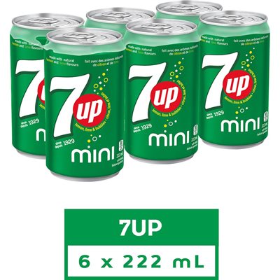 MINI CANS, 7UP 6x222ML