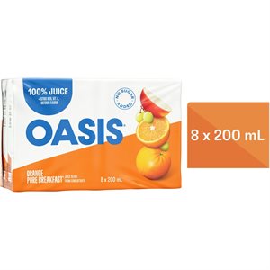 OASIS ORANGE JUICE BLEND8X200 8x200ML