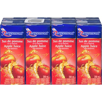 ROUGEMONT APPLE JUICE 8x200ML