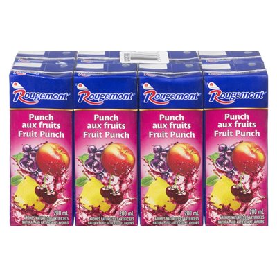 ROUGEMONT FRUIT PUNCH DRINK 8x200ML