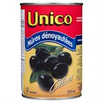 UNICO OLIVES BLACK PITTED RIPE 375.000ML