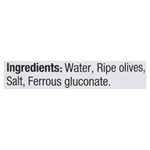 UNICO OLIVES BLACK PITTED RIPE 375.000ML