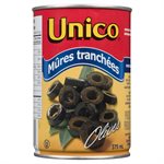 UNICO OLIVES SLICED RIPE BLACK 375.000ML