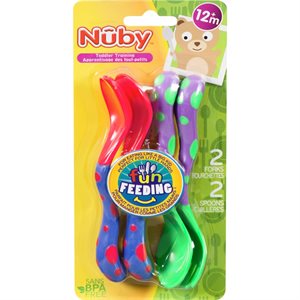 NUBY FORK SPOON SET 4.000EA