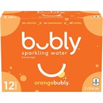 BUBLY SPARKLING WATER ORANGE 355ML