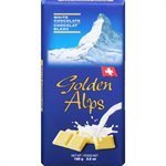 GOLDEN ALPS WHITE CHOC BARS 100G