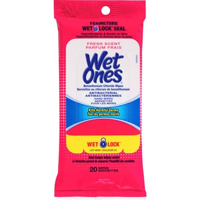 WET ONES A / B TRAVEL WIPE 20EA