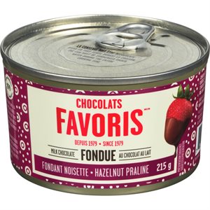 CFAV HAZELNUT MILK CHOC FONDUE 215G