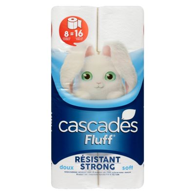 CASCADES FLUFF BATHROOM TISSUE 8EA